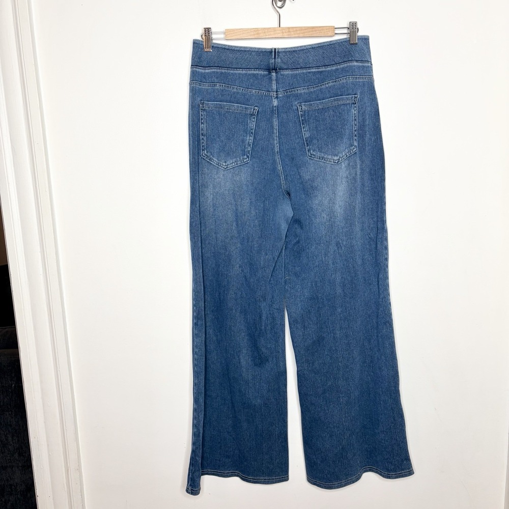 Halara Flex High Waisted Baggy Wide Leg Casual Jeans Womens Size L Pockets - Picture 5 of 8